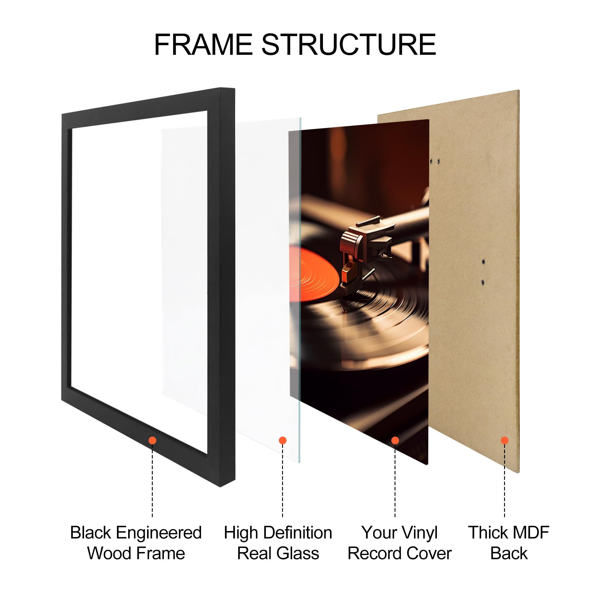Amazon.com - FramePro Vinyl Record Frame for the Wall Display